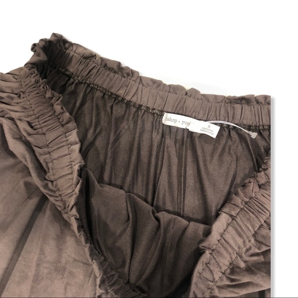 Bishop +Young Brown Suede Off The Shoulder… - Picture 6 of 7